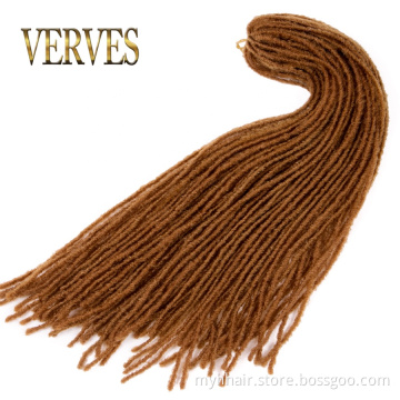 Dreadlocks Hair Extension 18 inch 54 roots/piece braid Crochet Braids Synthetic Braiding Hair for Women Soft Straight